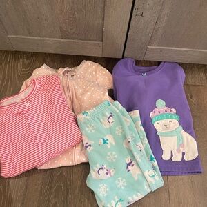 Cozy Kids Pajama Set - Purple, Pink, and Aqua